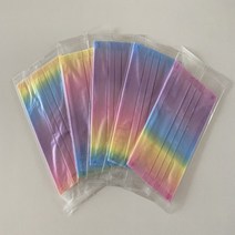 1장씩 개별포장 제니마스크 대형 50매 레인보우마스크 무지개마스크 색깔 마스크, 개별포장 레인보우 마스크 대형 50매