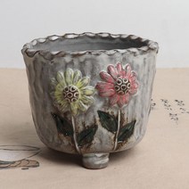 백상감 화문 티스푼통