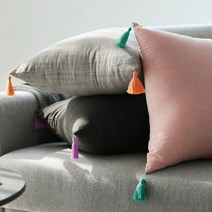 [바보사랑] 스무디 태슬 쿠션커버