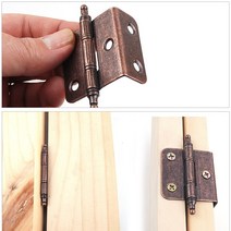 가구경첩 엔틱 목재 가구 작은문 보조 경첩 L경첩 40x18T