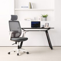 린백 LB16HW 사무용 컴퓨터 학생 책상 의자, 그레이