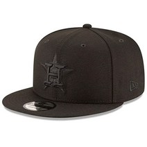 뉴에라 휴스턴 애스트로스 MLB 기본 스냅백 블랙 온 블랙 950 조절 가능 캡