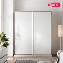 에넥스 [댐퍼 무료장착] 1500 슬라이딩 옷장 12종 싱글장 장롱, 선택5:카멜플랫, 선택5:카멜플랫