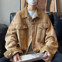 오너클랜 남성 빈티지 스타일 디자인 데일리 오버핏 데님 자켓