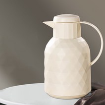 단열 콜드 케틀 가정용 물병 대용량, 오프화이트, 1.6L, 1개