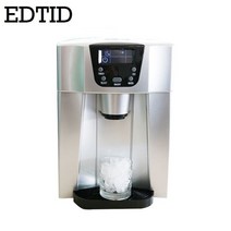 업소용 가정용 캠핑용 수냉식 제빙기edtid 전기 자동 15kgs24h 총알 라운드 물, 영문판, 중국 버전