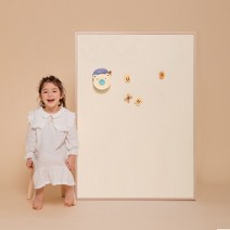 [바보사랑] 릴리 원톤 M 유아 자석 칠판 보드, 색상:핑크 / 프레임:블랙
