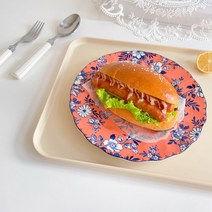 나이스로망 존슨브라더스 접시 빈티지 플레이트 22cm 디저트그릇 영국접시, 4.레드, 1개