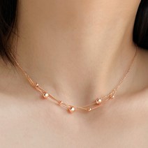 14k 18k 볼 체인 갑상선 초커 명품 데일리 여자 금 목걸이