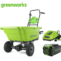 전동구루마 농업용운반차 전동운반차 관리기 그린웍스 전동대차 전동카트 작업차, 40V5AH전기카트1전기1충전