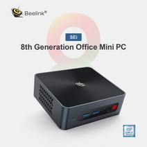 미니PC 컴퓨터 초미니 초소형 산업용 피씨 Beelink SEi8 인텔 코어 i5-8279U 미니 PC Windows 11 Office16GB 500GB SSD WIFI 6 BT5, [03] UK, [01] 16GB 500GB