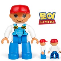 토이다락방 레고 듀플로 호환 동물 사람 공룡 피규어, 사람 01 남자아이
