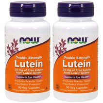 나우푸드 더블 스트랭스 루테인 20mg 베지 캡슐, 90개입, 2개