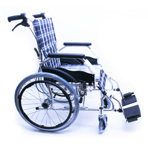 탄탄 카이양 접이식 알루미늄 실내용 경량 휴대용 22인치 휠체어 WYK863LAJ-22, 1개