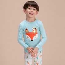 동물원 아동용 폭스민트 30수 후라이스 9부 실내복 상하세트