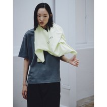 [에잇세컨즈] 애쉬 인터록 루즈핏 그래픽 티셔츠 (322742LY94) (322742LY9