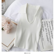 연두색니트 학원 무드 유넥 스키니핏 슬림핏 민소매 이너니트 여성 세로 골지 솔리드 무지 an inner 2137614652