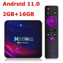 안드로이드 11 TV 박스 H96 Max 4G 램 롬 RK3318 2.4G/5G 듀얼 와이파이 3D 4K HDR 울트라 셋톱 미디어 플, 01 2GB 16GB_01 미국 플러그