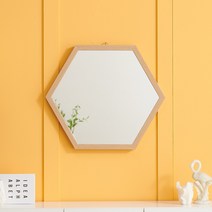 에이스홈 우디 정육각 벽거울, 오크 / MA048_OAK