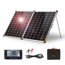 태양광패널 태양열발전기 dokio 100w 160w 200w 접이식 태양 전지 패널 10a20a 12v 컨트롤러 접이식 태양 전지 패널 셀시스템 아파트태양열발전기 26, 협력사, 200W 접이식 태양열