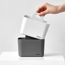 미술 교습소 색연필 색깔 4칸 구분 꽂이 책상트레이, 1개, 그레이