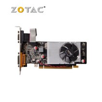 오리지널 ZOTAC 210 1G N210 1GB 그래픽 카드 64Bit GDDR3 비디오 카드 nVIDIA Geforce GPU 소형 팬 G210 GT210 Dvi VGA 중고