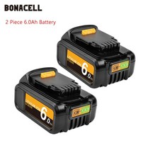 전동공구 호환부품 수리부품 교체부품 18V 6.0Ah DCB200 리튬 이온 배터리 DCB200 DCB205 DCB203 DCB204 DCD780 DCD785 DCD795 최대, 협동사, 2개 6.0Ah