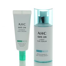 AHC 세이프온 라이트 선세럼 SPF50+ PA++++ 40ml + 에센스 선크림 SPF50+ PA++++ 20ml 세트, 4세트