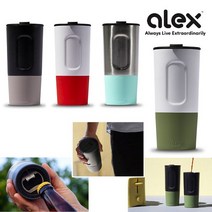 알렉스 보온 보냉병 텀블러 16온스 473ml, 상세설명 참조, 16온스 실버/레드