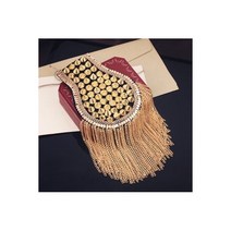1 쌍 자켓 빈티지 브 로치 액세서리 클럽 술 체인 Epaulette 리벳 어깨 배지 핀 스타일 패션 저녁 파티, No.6