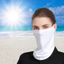 자외선 차단 스포츠 골프 마스크 얼굴햇빛가리개 페이스커버 1+1, 그레이, 핑크