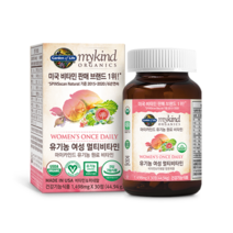 [마이카인드] 유기농 남성 + 여성 멀티비타민 2개 선물세트 (각 1개입), 남성 1개 + 여성 1개 + 선물포장 + 쇼핑백