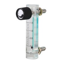 0.1-1.5LPM 1.5L 산소 공기 가스 용 제어 밸브가있는 산소 유량계 유량계, 투명하고 그린