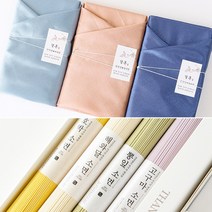정민이네샵 [정민이네샵] 해와달 국수답례품 오색소면 무첨가물 무색소3조4조5조세트 실크라인보자기선물 답례품 고급보자기포장 추석 명절 선물세트, 1세트, 4조(400g)-실크라인보자기포장(색상랜덤)