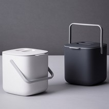 음식물 쓰레기 통 냉장고 사과 처리기 아파트 싱크대 비닐 봉투 분리수거 함 기저귀 원룸 미, 색상, 다크그레이