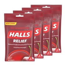 호올스 트리플 수딩 액션 캔디 체리 30개입, 93g, 4개