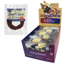 건강한 육포츄 스페셜츄60개 오리츄30개 소고기츄30개 수제간식, 1BOX(30개입), 소고기츄