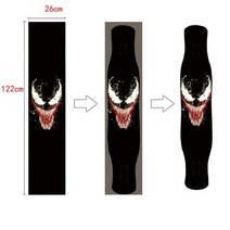 122*26.5cm 롱 보드 사포 서핑 보드 댄스 보드 그립 테이프 48*10 인치 롱 보드 전기 스쿠터 스케이트 보드 스티커 연마재, Without Logo