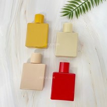 컬러 사각유리 향수용기(G-Type) 30ml, 레드