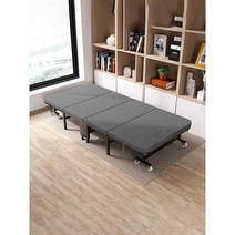 접이식 침대 점심시간 공간 차지하지 않는 간이침대, (80 고탄성 스폰지 + 굵은 흰색 사각튜브)