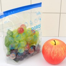 어린이집 유치원 뽀로로 캐릭터 지퍼백 멸치 공기차단 육류 밀폐 악취방지, 대, 대(L)