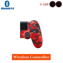 ps4 콘솔용 playstation 4 조이스틱용 ps4 게임패드용 무선 컨트롤러 블루투스 컨트롤러 모든 테스트를 선적 전에, 카모 레드, 협력사