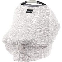 미국 밀크 스놉 신생아 5-in-1 커버 모유 수유 가리개 유아용 카시트 유모차 캐노피 시트, Herringbone