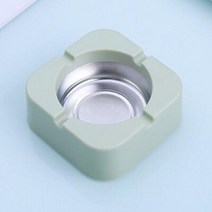 재떨이 크리 에이 티브 Tinplate 가정용 미니멀리스트 트렌드 재떨이 성격 거실 연기 침실 스타일 스타일 플라이 애쉬 방지, Square green