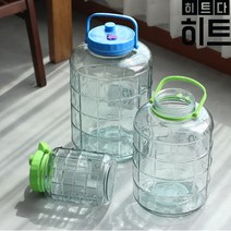 오미자과실통 매실담금주 과일청 오이지담그는통 담는유리술병 대용량 과실주10L~18L, 효소병(10L), 1개
