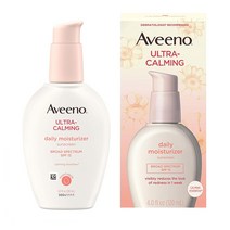 Aveeno 아비노 울트라 카밍 데일리 모이스쳐 선스크린 SPF 15 120ml(4oz) Ultra-Calming Daily Moisturizer Sunscreen