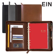 회사 가죽다이어리 레트로 천연가죽, 가죽다이어리 지퍼형 다크브라운[H0457](1개)
