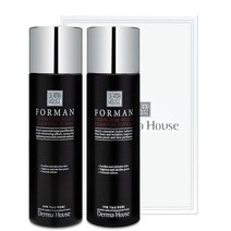 더마하우스 남성화장품2종(스킨+로션)+포장/미백 잡티관리 주름관리 탄력, 1세트, 남성토너+남성로션+포장