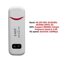 네트워킹 4G LTE 무선 USB 동글 모바일 광대역 150Mbps 모뎀 스틱 Sim 카드 라우터 홈 오피스, [04] 4