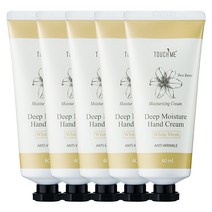 터치미 딥 모이스처 핸드크림 화이트머스크, 60g, 60ml, 5개
